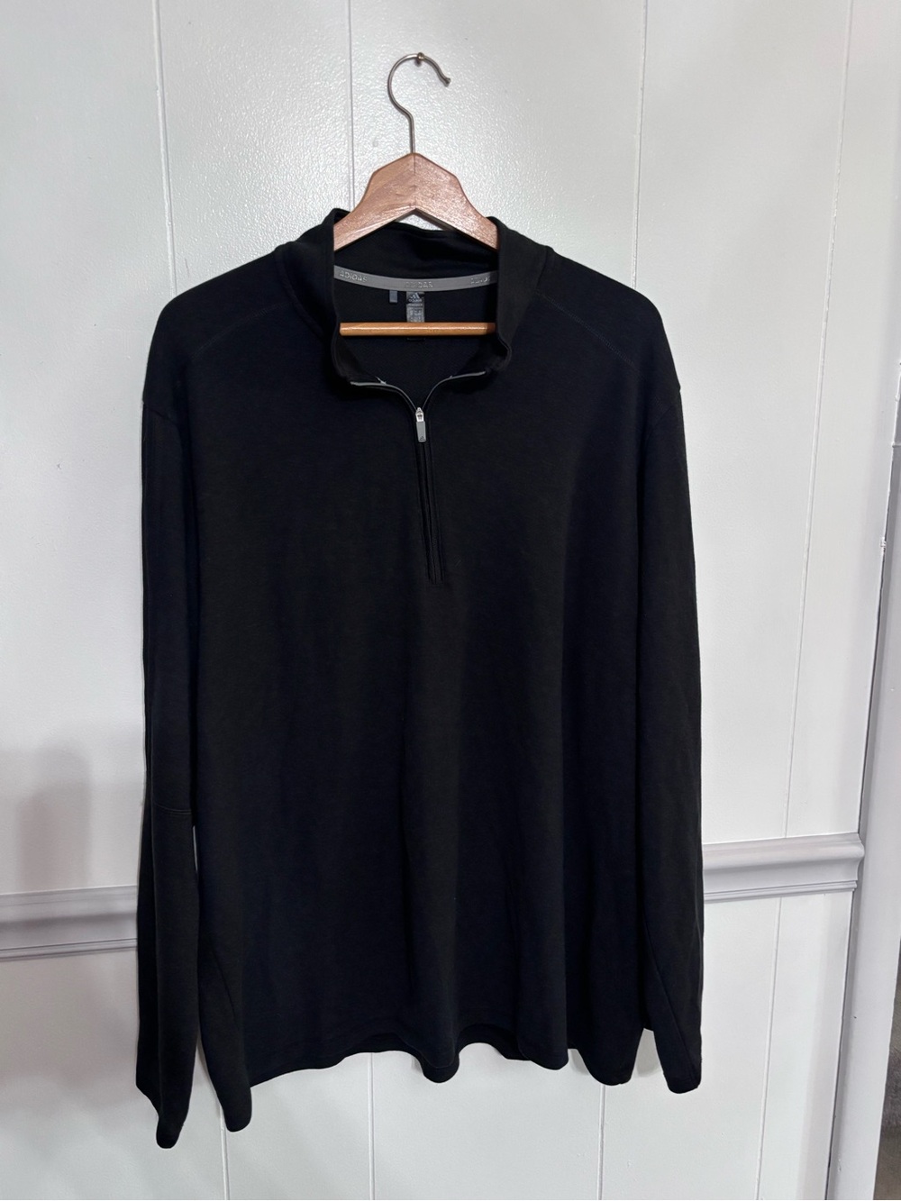 adidas Black Quarter-Zip Performance Pullover